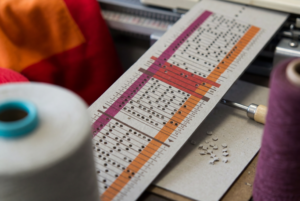 knitting machine punchcards