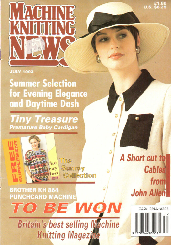Machine Knitting News Magazine 1993.07 300dpi ClearScan OCR Machine Knitting News Magazine 1993.07 300dpi ClearScan OCR