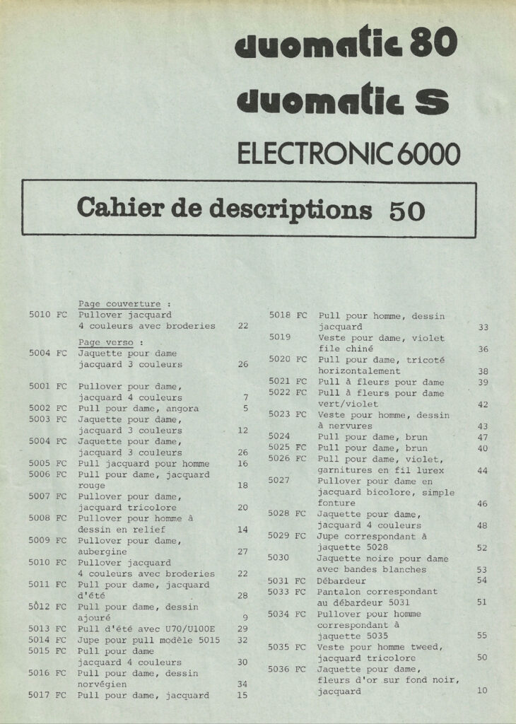 Passap 50 Pattern Book Passap 50 Pattern Book