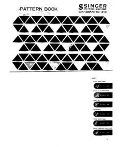 Pattern Book For Studio-Singer Cardmatic 312-313