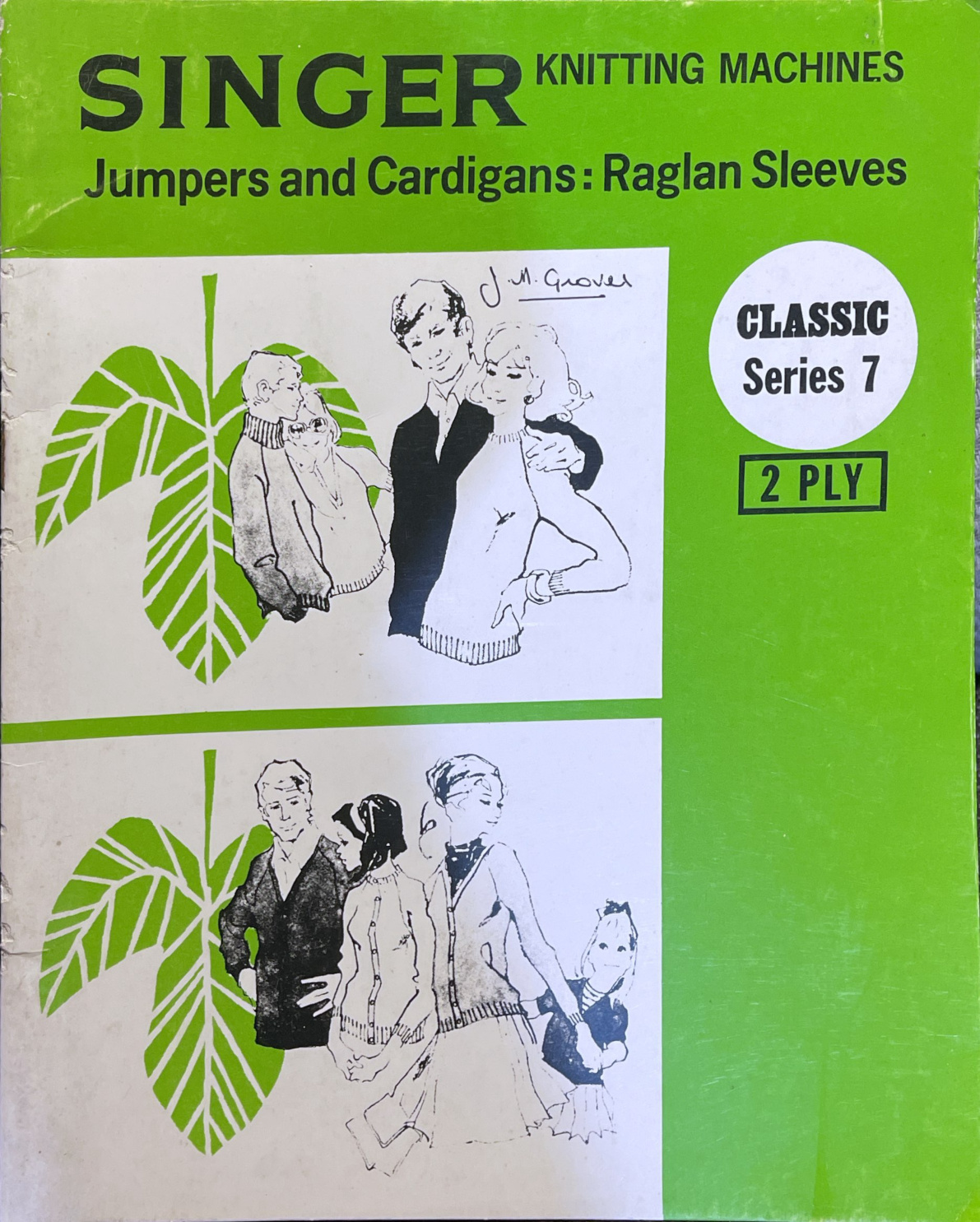 Singer Series 07 2 Ply Jumpers And Cardigans Raglan Sleeves Singer Series 07 2 Ply Jumpers And Cardigans Raglan Sleeves