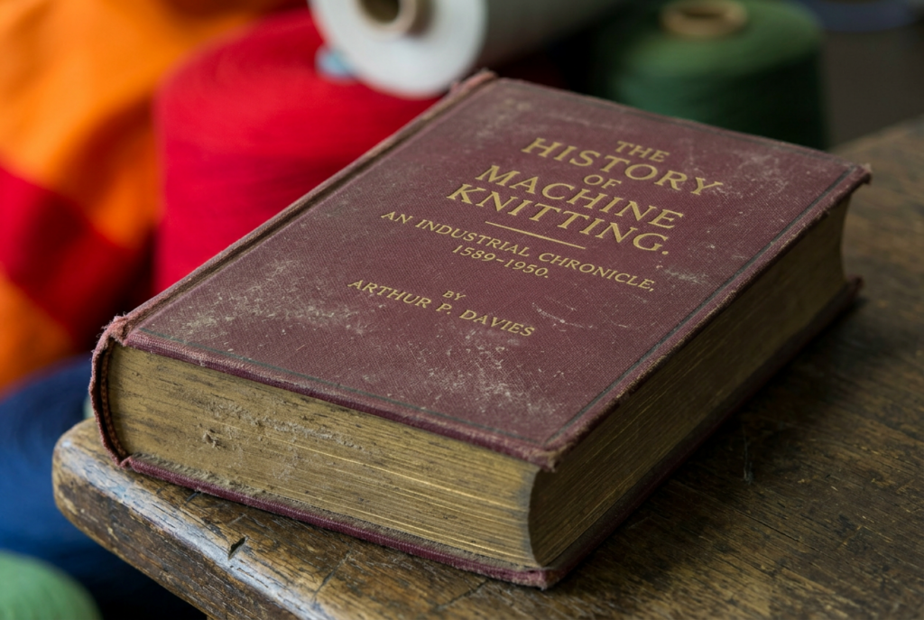 Machine knitting history book